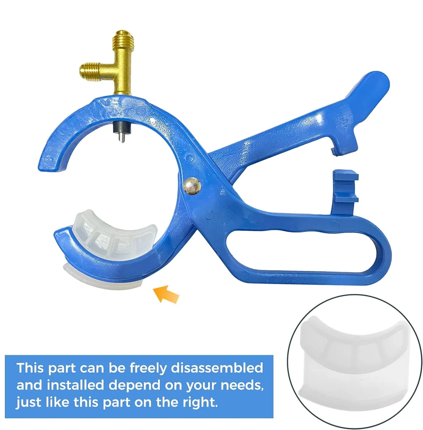 1 pz 3-in-1 montaggio laterale può toccare la valvola per R134a(2 7/8 ") R12(2-1/2") sistema collettore 1/2 "1/4" ACME filettatura maschio auto AC refrigerante