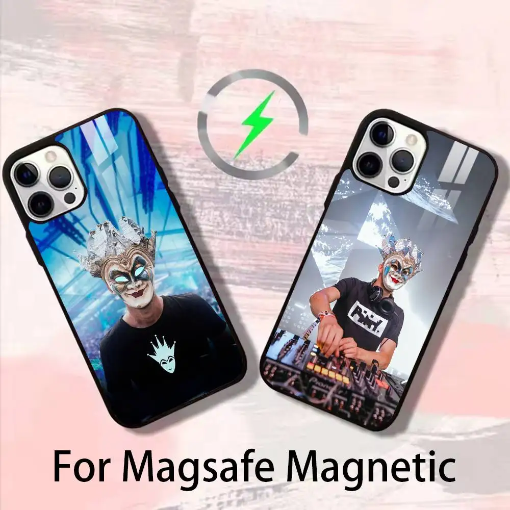

DJ B-Boris B-Brejcha Phone Case For iPhone 17 16 15 14 13 12 Pro Max Plus for Magsafe Mirror Wireless Magnetic Cover
