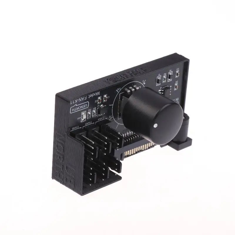 Regolatore di velocità della ventola PWM Accensione CC SATA Regolatore della ventola a 4 pin Regolatore di velocità della ventola del server NAS Controllo HUB della ventola PWM a 4 vie a 6 vie