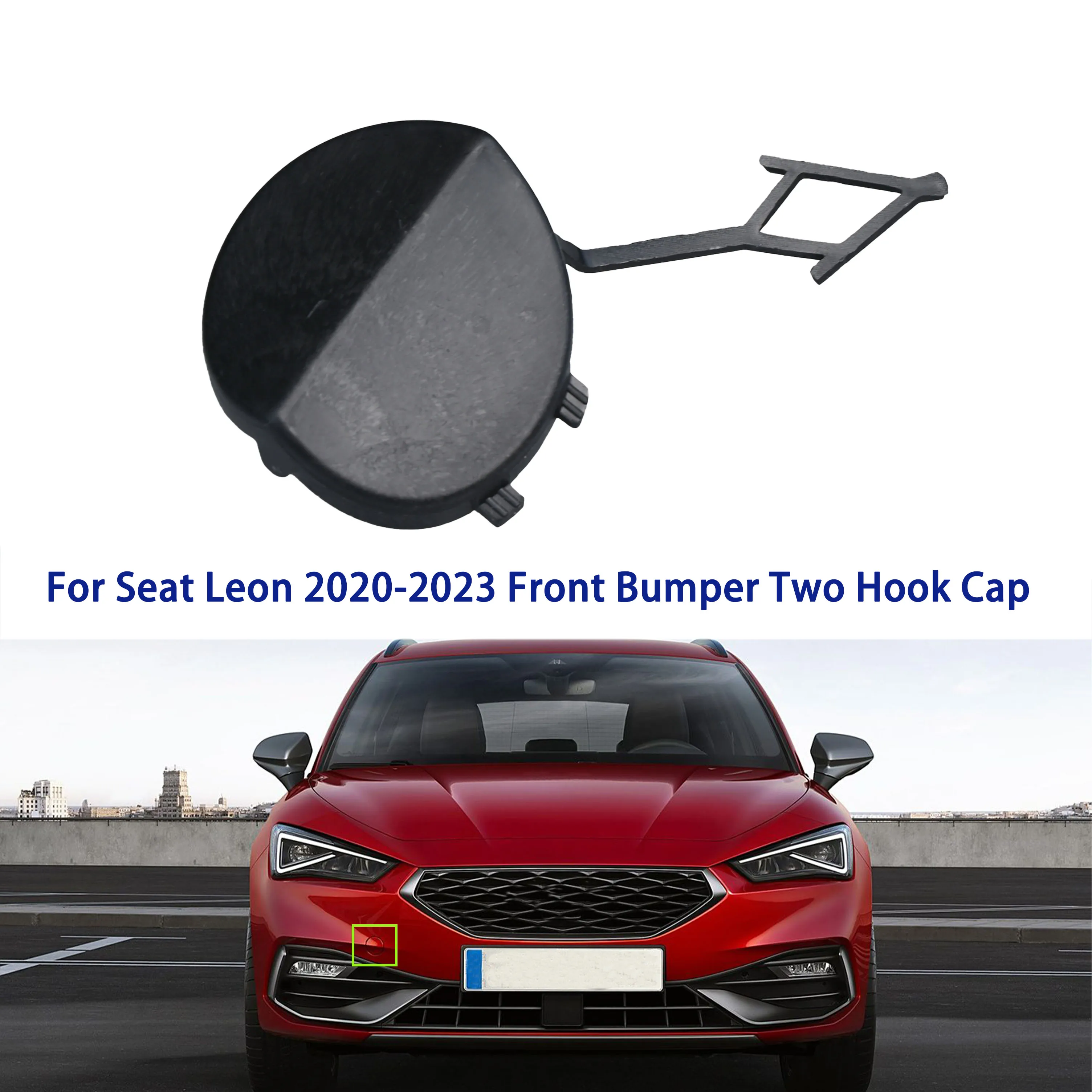 For SEAT LEON 2020 2021 2022 Front Bumper Tow Hook Eye Cap Grille Cover 5FA807241GRU