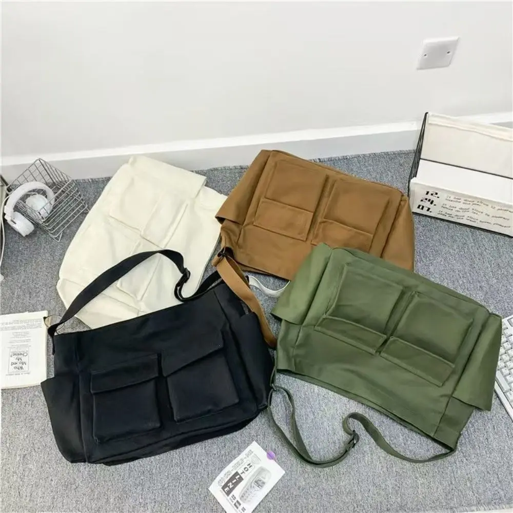 

Casual Canvas Vintage Shoulder Bags Harajuku Large Capacity Teenager Messenger Bag Handbag Tote Bags Crossbody Bag Women