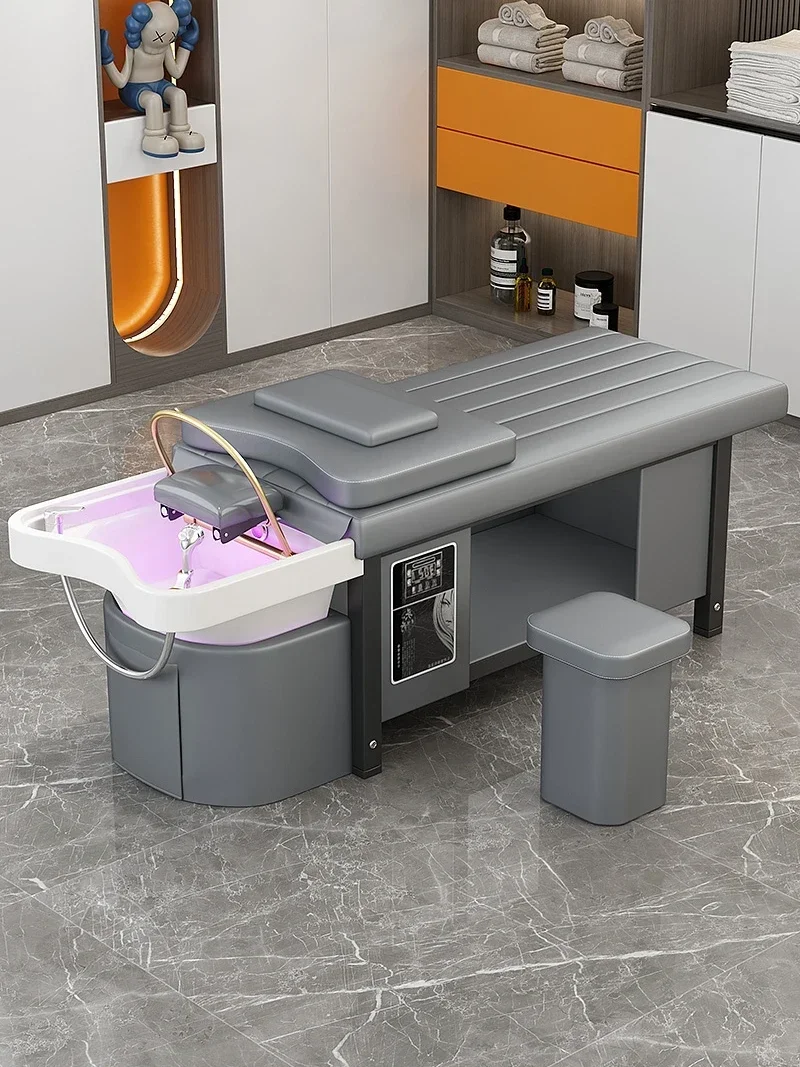 

Long - lasting Washing bed, beauty salon, hairdressing salon, special water circulation fumigation massage bed for hair salon