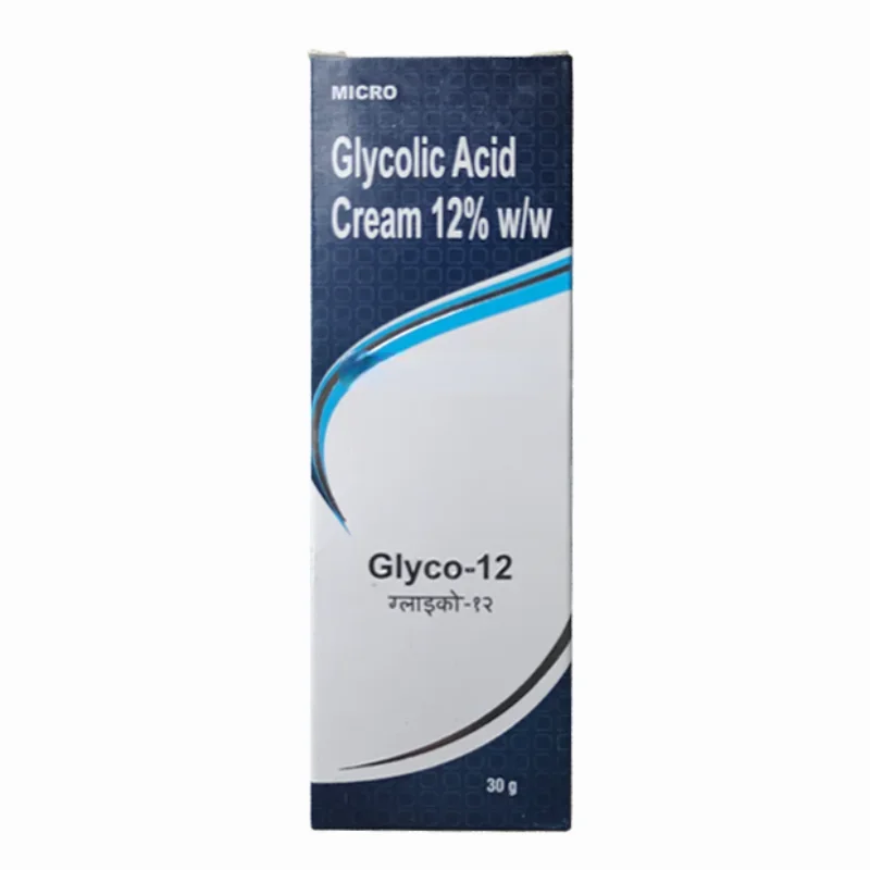 Glyco Glycolic Acid 12% Cream 30g Revive Healthy Skin Exfoliating Peel Anti Ageing Unclog Pores Remove Blackheads Face Skin Care