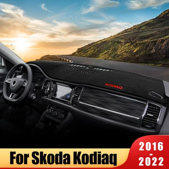 For Skoda Kodiaq 2016 2017 2018 2019 2020 2021 2022 Car Dashboard Cover Mats Prevent Light Sun Shade Pad Instrument Panel Carpets