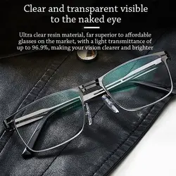 Stainless Steel Men Business Reading Glasses for Reader Women Unisex Presbyopia Optical Eyeglasses +1.0 1.5 2.0 2.5 3.0 3.5 4.0