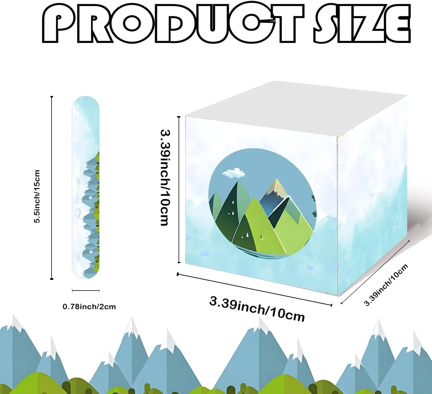 صندوق كرتوني قابل للطي بأسماء عشوائية مع 120 بطاقة اسم قابلة للطي على الجبال المتحركة