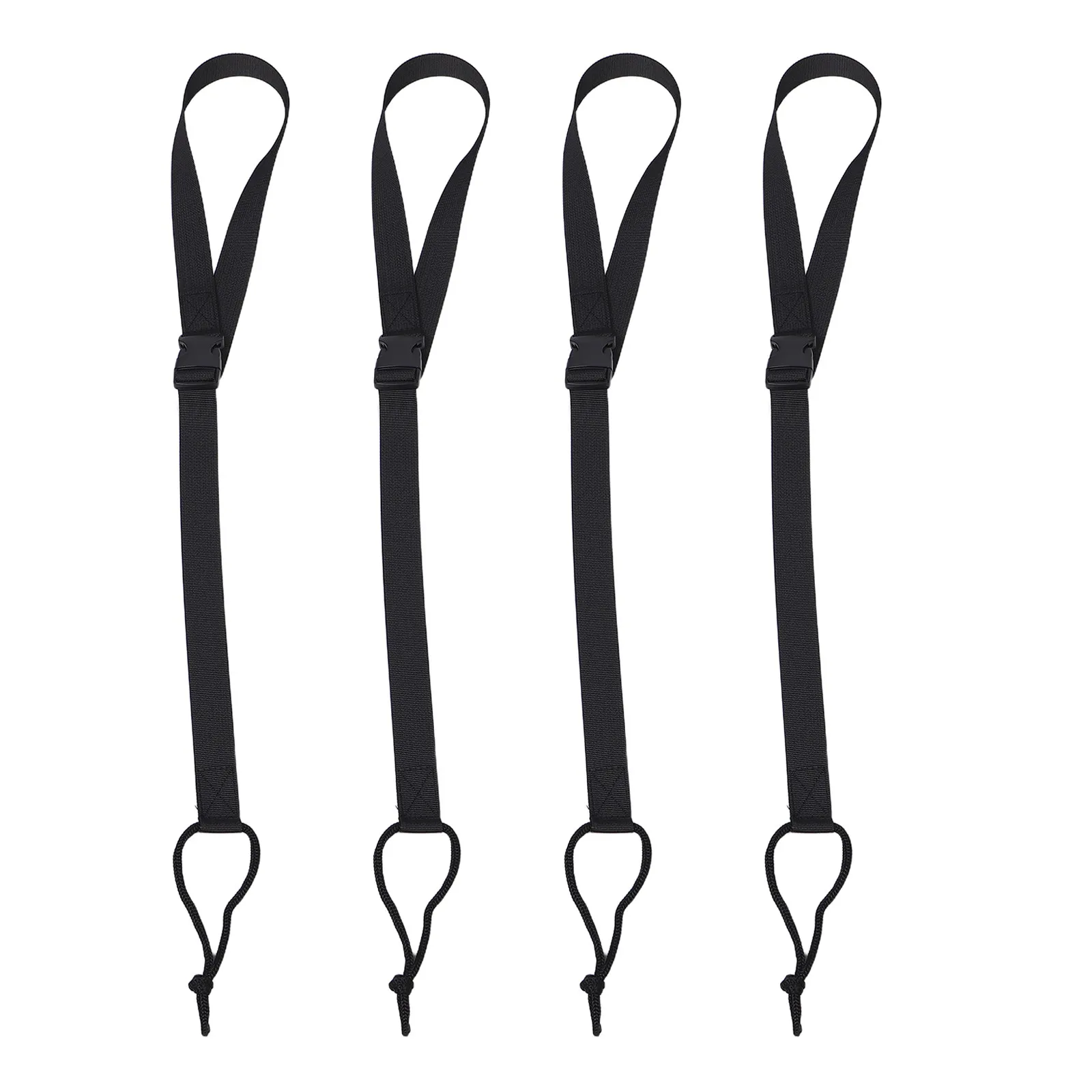 

4Pcs Snowboard Leash Cords with Adjustable Buckle Ski Boot Carrier Strap Set for Snowboarding Ski Storage Binding Organization