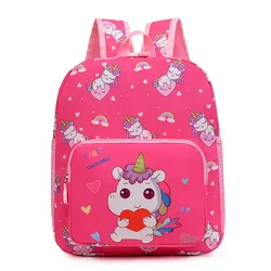 Mochila escolar de gran capacidad con dibujos de unicornios para niña, morral escolar bonito para guardería, 2023