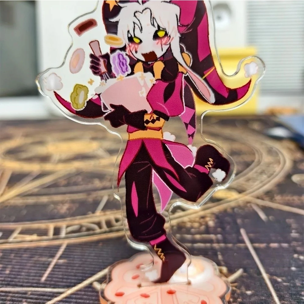 Game The Freak Circus Pierrot Cosplay Stand Acrylic Standing Plate Funny Figure Desktop Decoration Halloween Props image 3