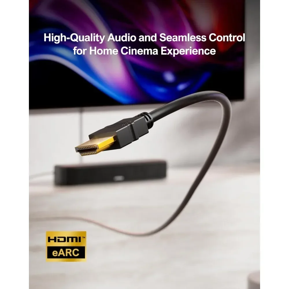 شريط صوت 5.1 قناة مع Dolby Atmos، نظام صوت محيطي للتلفزيون، التحكم في التطبيقات، نظام صوت المسرح المنزلي، مكبرات صوت للتلفزيون مع Subwoo