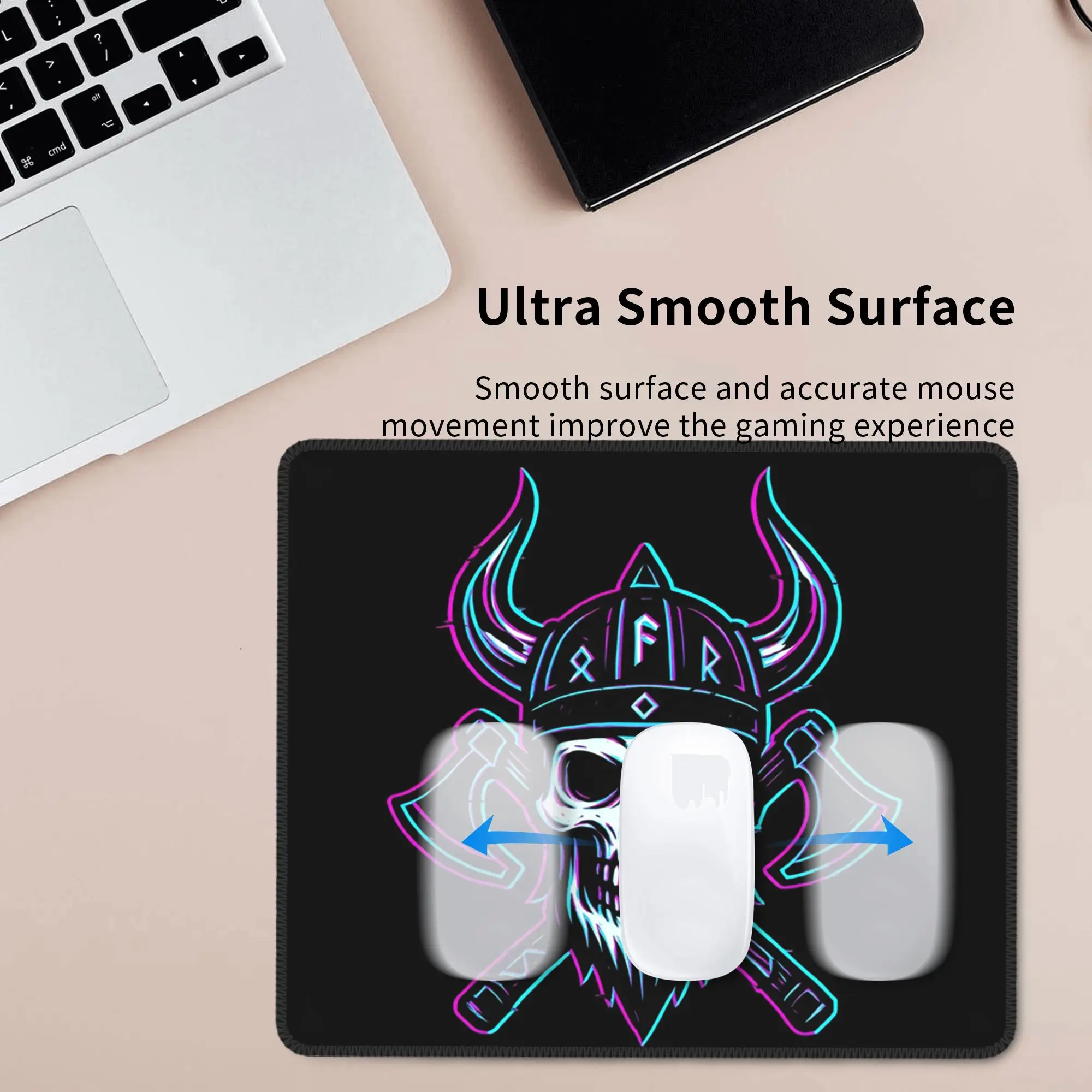 Viking Axe Symbol Amulet Mouse Pad Computer Keyboard Mouse Mat Gamer PC Laptop Desk Mat Office Accessories Table Mats