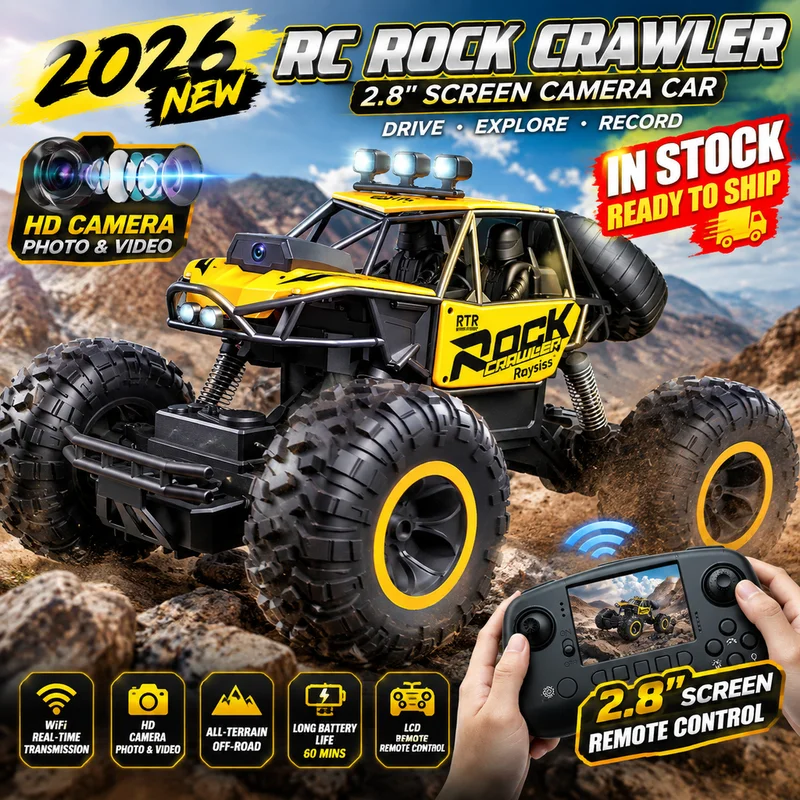 New In Stock Product With Screen Visual Remote Control Four-Wheel Drive Off-Road Vehicle 2.8 Screen Camera Car Model Toy