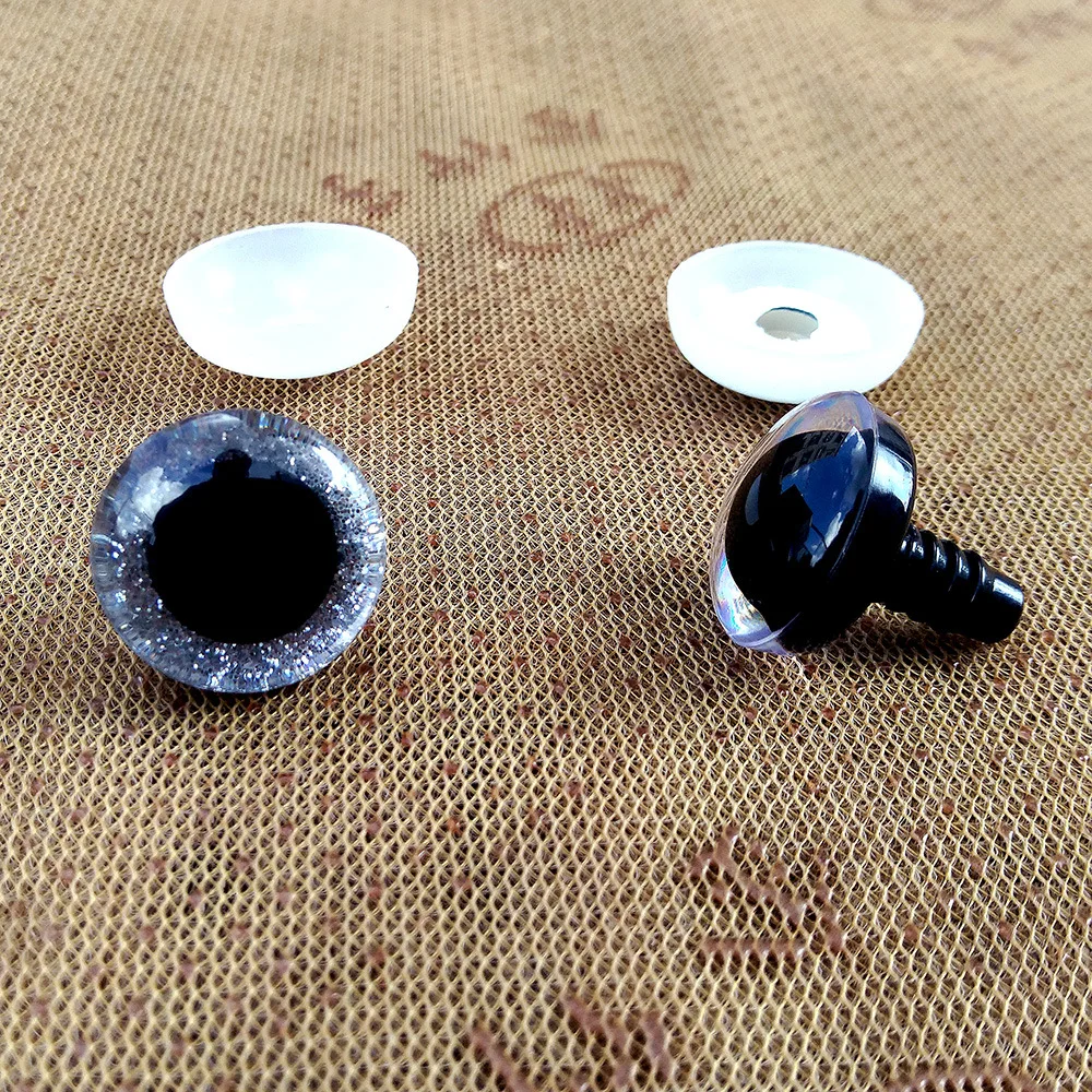 10Pcs Gemischte Farbe Puppe Zubehör 3D Augäpfel 9/12/14/16/18mm Flash Farbe Augen 1/3 1/4 1/6 1/8 1/12 Puppen Tier Augen DIY Spielzeug – Detail 13