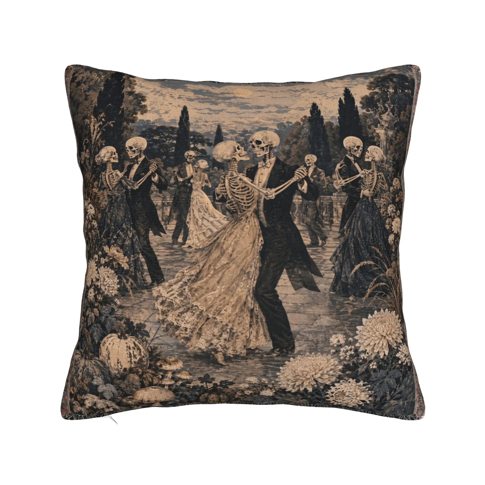 Pillow Cover Introvert Skeleton Halloween  Morden Pillow Case For Sofa Car Home Decor Pillowcases