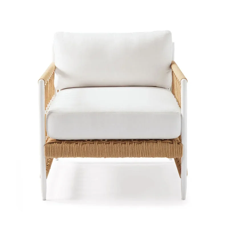 

Outdoor rattan sofa, garden balcony, terrace, leisure outdoor sun protection, waterproof woven bed furniture