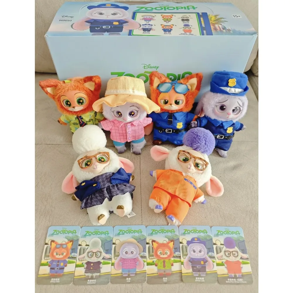 

Виниловая слепая коробка Disney Zootopia — плюшевая сумка-подвеска с милым персонажем мультфильма, модный подарок для фанатов