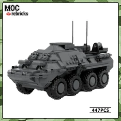 WW2 Military Vehicle Series BTR 82: R-149 MA Car MOC Building Block DIY Model Puzzle Originality Education Collection Brick Toys