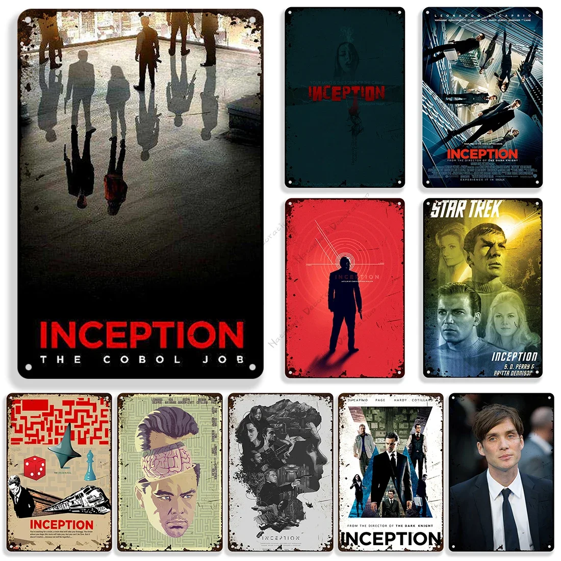 2010 American Movie Inception Metal Tin Sign Vintage Metal Signs Poster Home Bar Wall Decor Signs Garage Metal Plaque Tin Sign