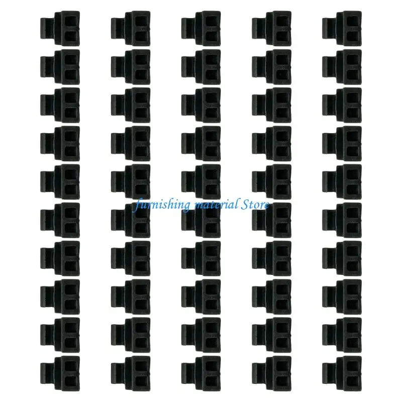 Y5GD 50Pcs 86 Degree Angles Restriction Hinges Clip Cabinet Hinge Restrictor Clip Plastic Restraints for Kitchen Cabinet Door
