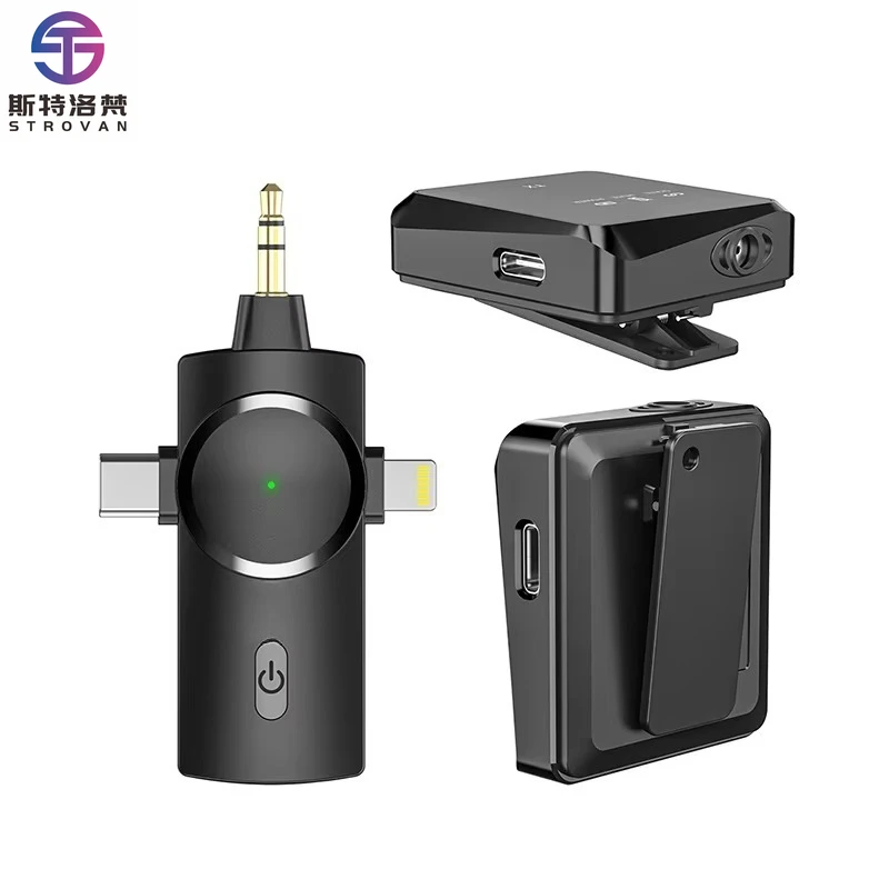 

For High Quality Fashionable 2.4GHZ Wireless Lavalier Microphone with Charging Case Long Range