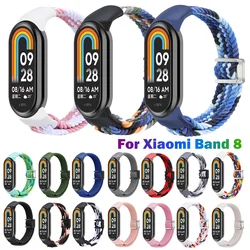 Nylon Weaving Strap para Xiaomi Mi Band 8, Pulseira, Pulseira, Pulseiras de Relógio, Smart Band, Pulseira