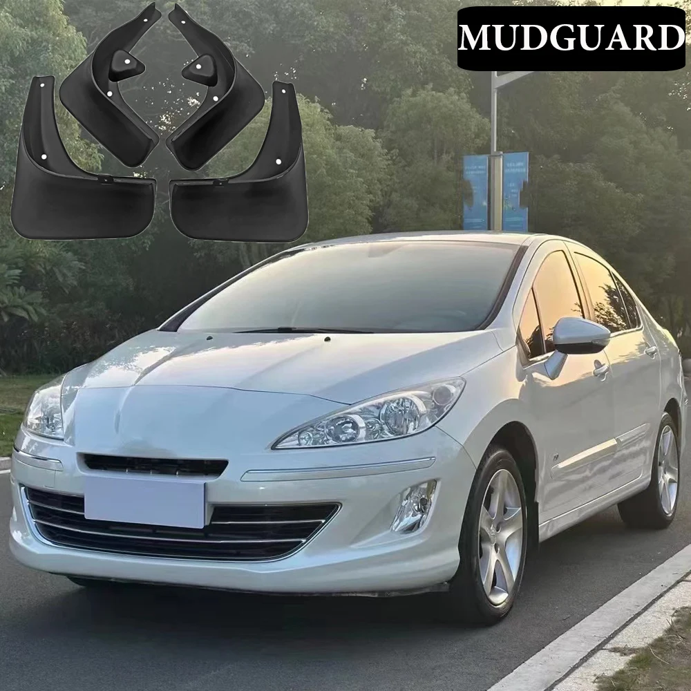 

4X Car Mudflaps Splash Guards Mud Flap Mudguard Fender Car Mud Flaps Car-styling Front Rear For Peugeot 408 Sedan 2010 -2013