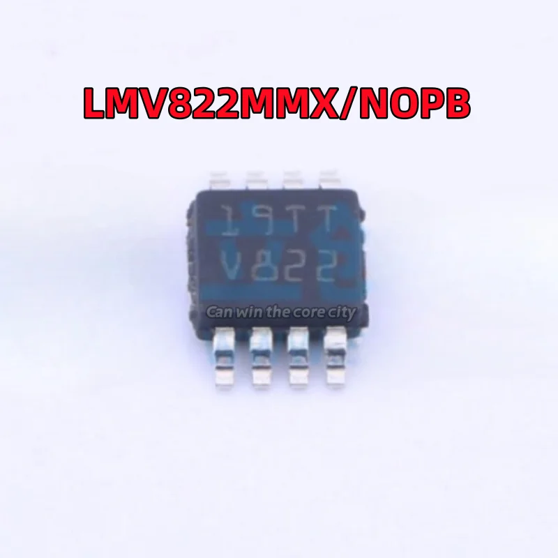 

50 PCS / LOT LMV822MMX / NOPB LMV822MMX screen printing V822 VSSOP-8 operational amplifier buffer IC