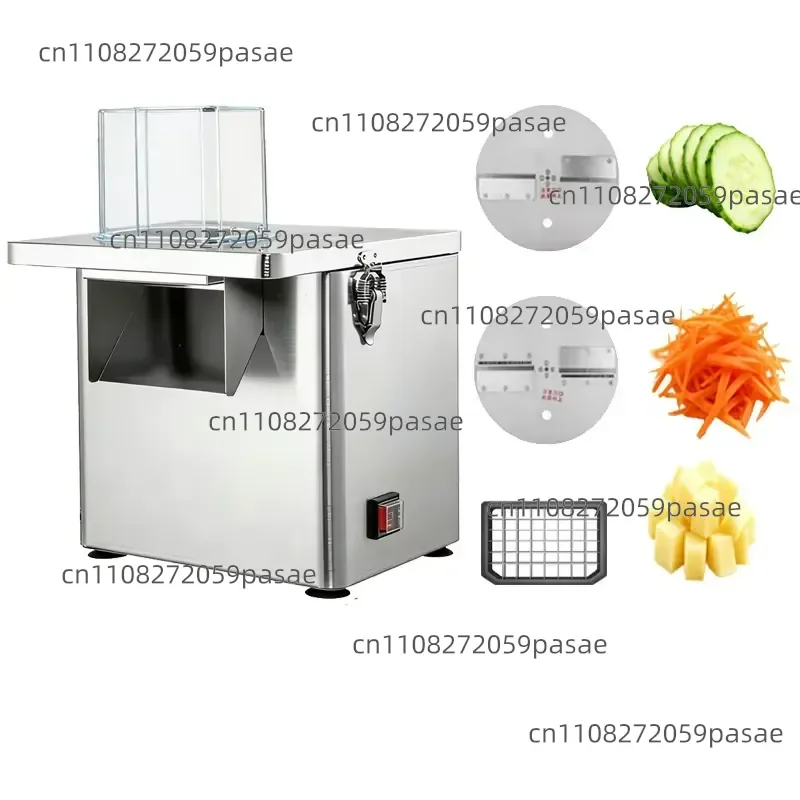 4 in 1 Food Processor with Motor 220V Stainless Steel Vegetable & Fruit Slicer Diced and Shredded Machine