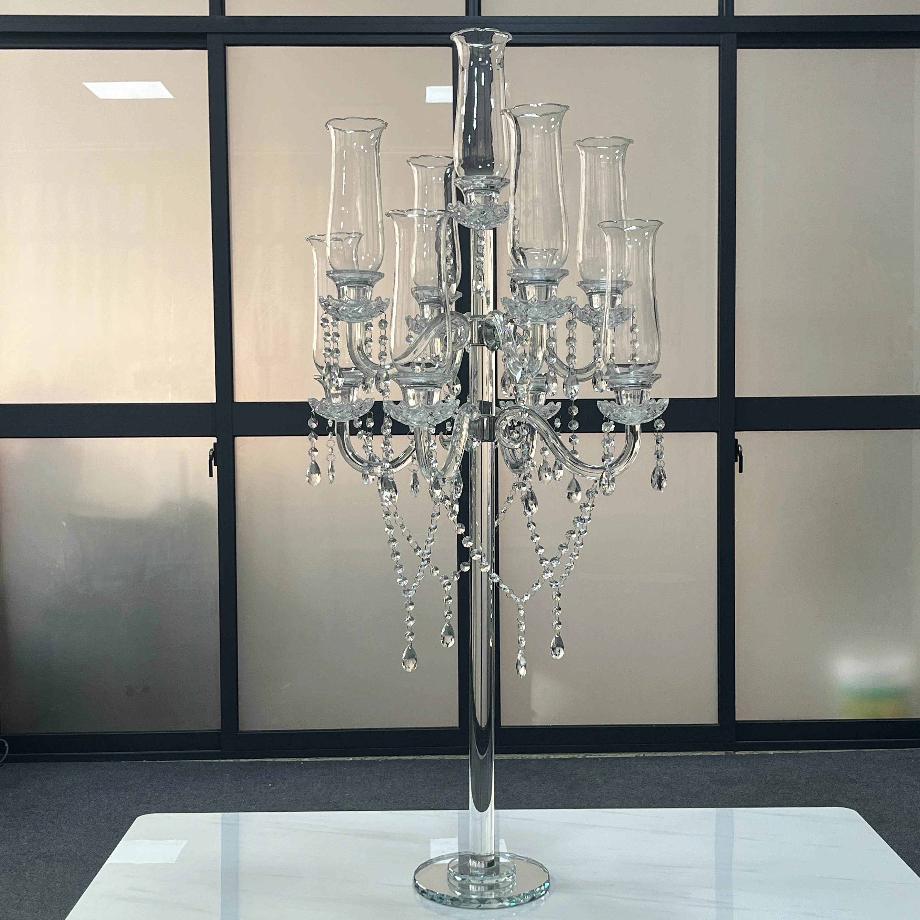 Crystal Candlestick Crystal Wedding Wedding Candlestick Home Romantic Candlelight Dinner Table Lamp Decoration Ornament