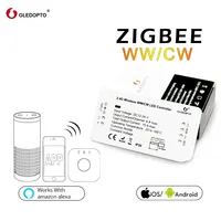 GLEDOPTO ZIGBEE Bridge LED Controller WW/CW Dimmer Strip Controller DC12/24V Work with Alexa Echo Plus Smartthings Tuya Conbee