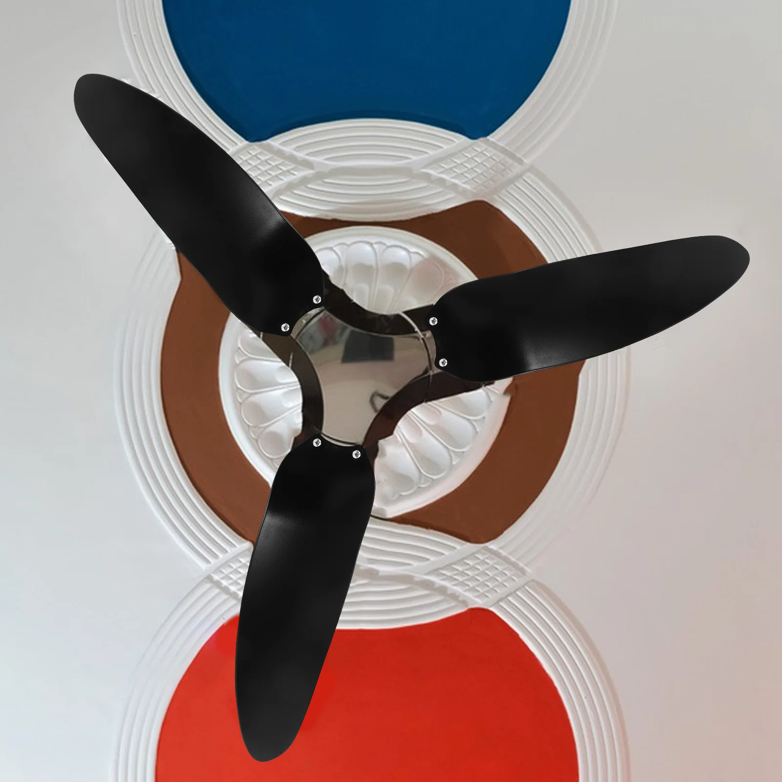 

3Pcs Plastic Ceiling Fan Blades Replacement Set for Traditional Fans Enhanced Airflow Smooth Operation Ideal for Living Room