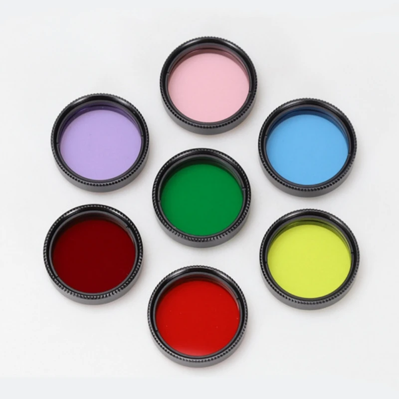 Agnicy 望遠鏡アクセサリー ナイトホーク シリーズ 第 2 世代 7 色月星雲フィルター イエロー グリーン レッド ブルー ピンク パープル オレンジ