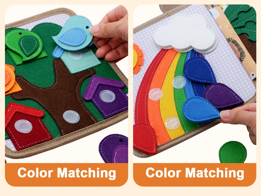 Baby Spielzeug Weiche 3D Tuch Buch Erste Buch Montessori Infant Frühen farbe Kognitive Pädagogisches Spielzeug Lernen Grundlegende Leben Fähigkeiten Spielzeug – Detail 7