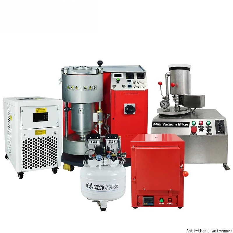 2026HotSellingFull Set Casting Equipment 1KG Gold Capacity Semi Automatic Mini Vacuum Pressurization Cast Machine Jewelry Making