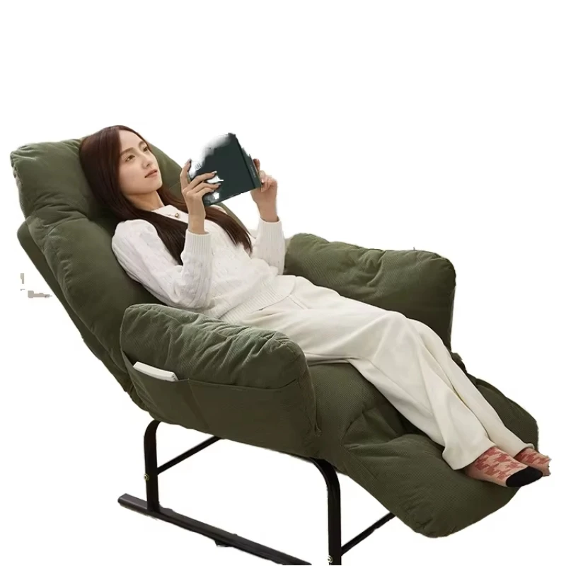 

Contemporary single-seat recliner sofa chair foldable lazy nap backrest maternity-friendly home recliner
