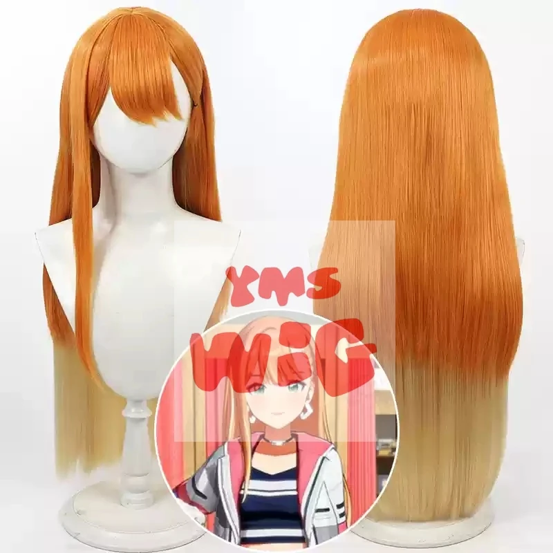 New Type Gakuen iDOLM@STER Shiun Sumika Cosplay Wig Long Heat Resistant Synthetic Hair Halloween Party