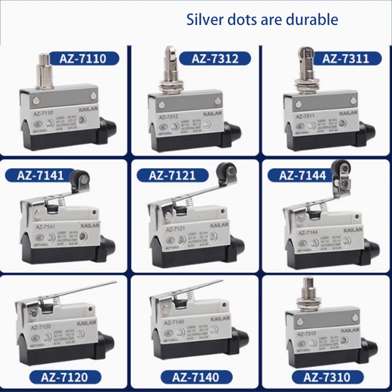 10A 250V IP65 AZ กันน้ํา Micros witch Travel Limit Switch ขนาดเล็ก TZ AZ-7311 AZ-7312 AZ-7310 AZ-7121 AZ-7141 AZ-7144 AZ-7100