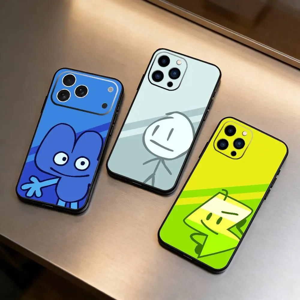 

B-Bfdi C-Battle Phone Case For IPhone 17 16 15 14 13 12 Max Plus Silicone Black Cover
