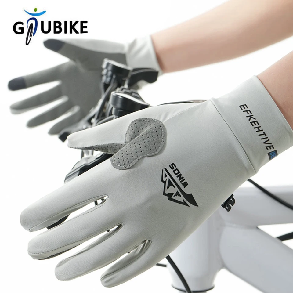 GTUBIKE Angelhandschuhe, Eisseide, Touchscreen, rutschfest, Fitness, UV-Schutz, Handschuhe für Männer und Frauen, Radfahren, Sommer, Motorradhandschuhe