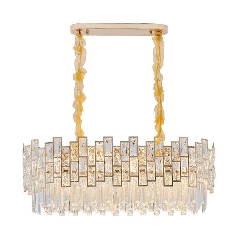 

LED Pendant Lights New Ceiling Crystal Oval LED Hanging Lamps Lustre Luxury Indoor Lighting For Living Room Fixture CX036BQ