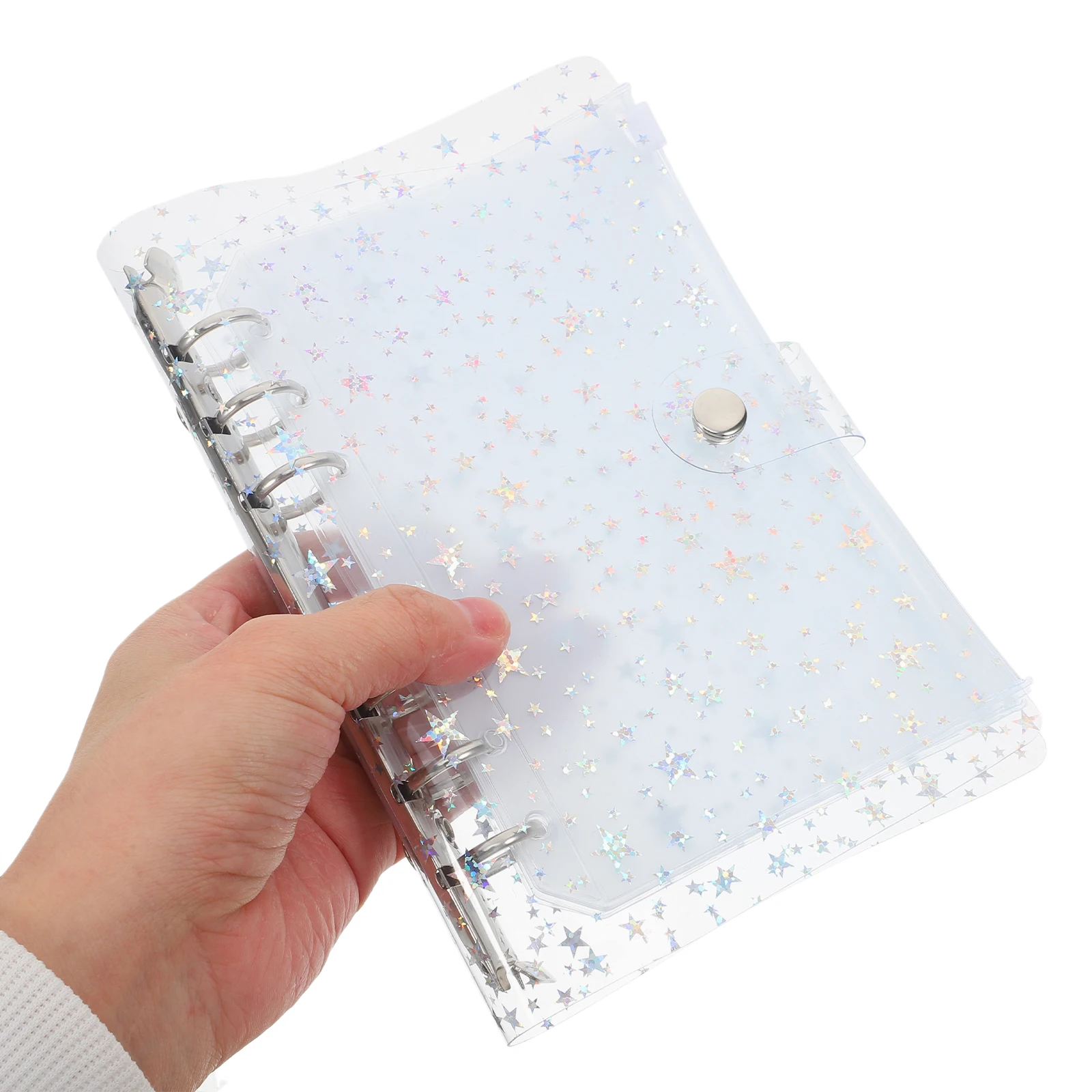 

A6 Pocket Planner Binder White Refillable Cover Compact Expense Tracker Notebook Receipt ganizer Sticker