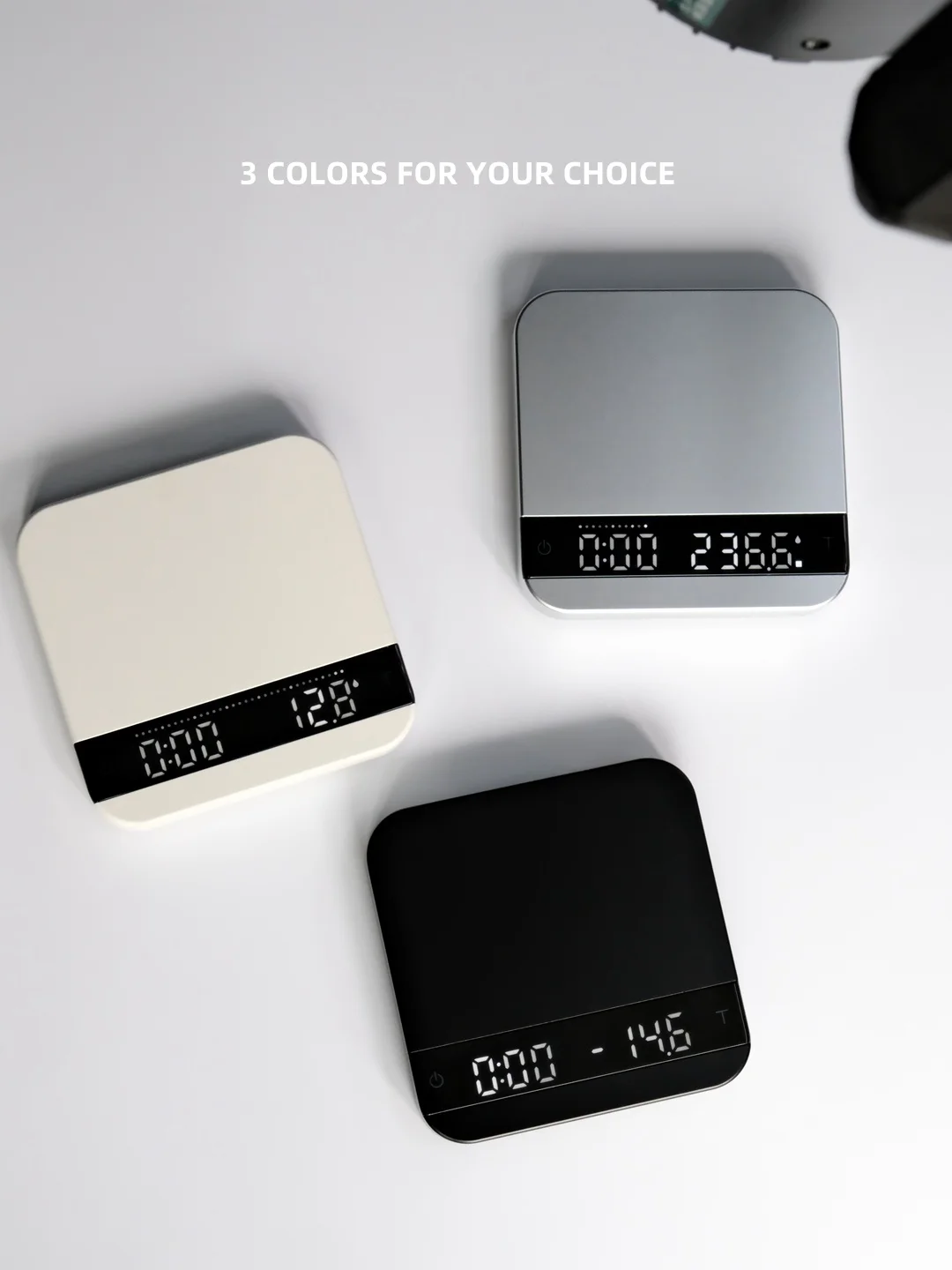 

MisChief Lunar Ultra-Thin Coffee Scale | 0.1 g Accuracy • USB-C Rechargeable • Flow-Rate Indicator