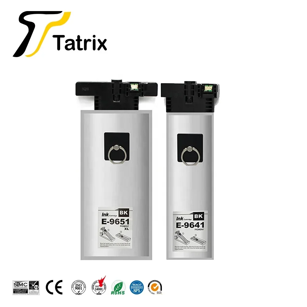 Tatrix T9641 T9651 Premium Compatible Black Ink Bag Cartridge for Epson WorkForce Pro WF-M5299DW WF-M5799DWF WF-M5298DW