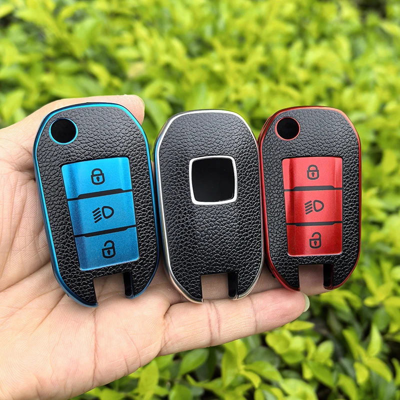 Modische TPU-Autoschlüsselhülle für Peugeot 208 308 408 508 2008 3008 4008 5008 und Citroen C3 C4 CACTUS C6 C8 Schlüsselanhänger
