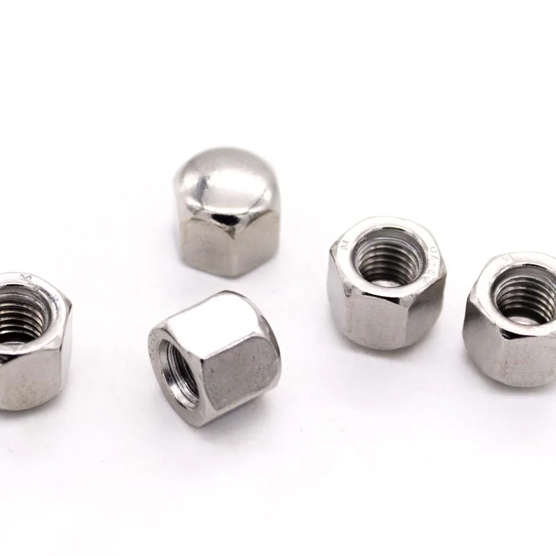 น็อตหกเหลี่ยมสแตนเลส 304 A2-70 แบบหัวเตี้ย บาง  ขนาด M3 M4 M5 M6 M8 M10 M12 M14 M16  จำนวน 1/20 ชิ้น  ตามมาตรฐาน DIN917
