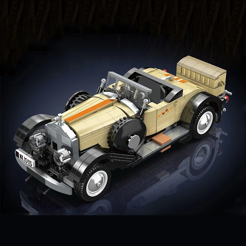 Mould King 10115 Technical Building Block The MOC Fantom Vintage Car Model Set Assembly Brick Toys Creative Kids Christmas Gift