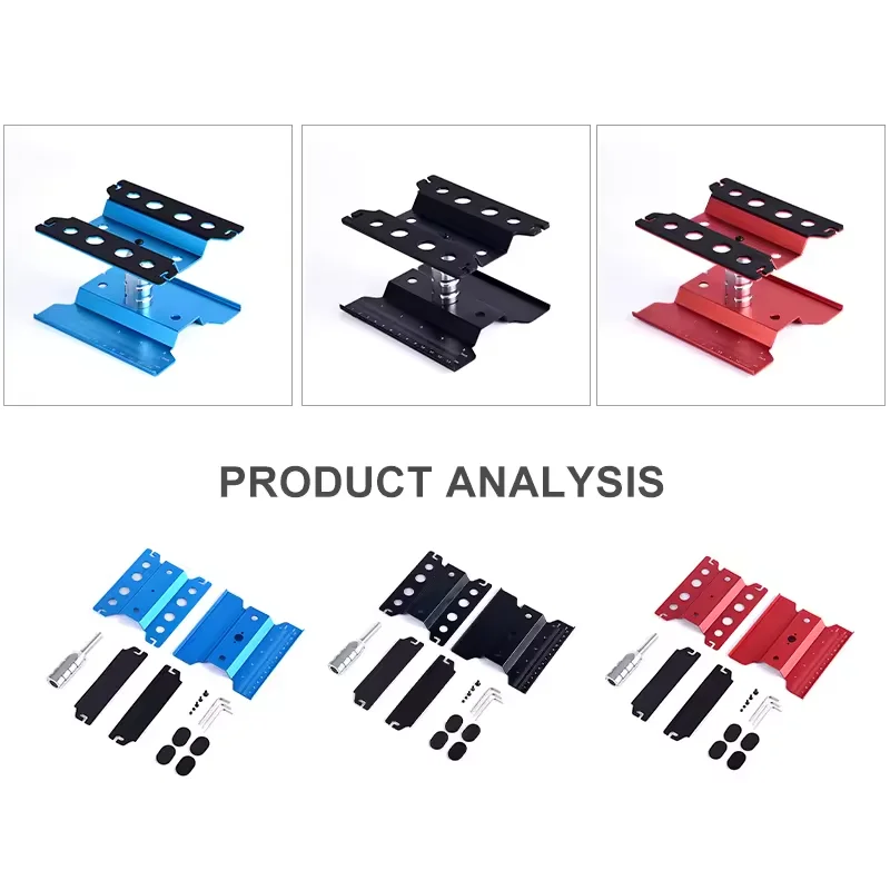 Soporte de trabajo de elevación de herramientas de coche RC, plataforma de montaje, estación de reparación giratoria de 360 grados para Buggy Crawler, 1/10, 1/8