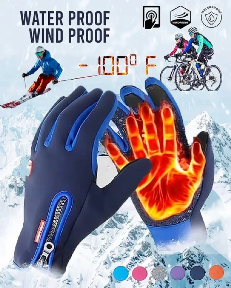 Cozy Season Gloves 2025 Thermal Winter Gloves Touchscreen Waterproof for Cold Weather Work Cycling Running Driving for Women Men