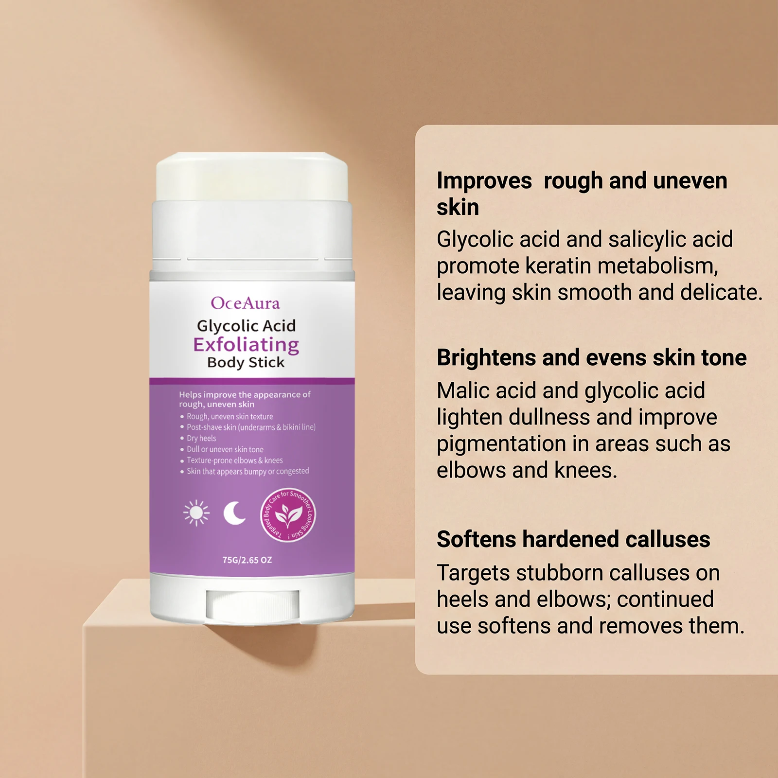 Exfoliating Body Stick Smoothi - Glycolic Acid Exfoliant recension och pris