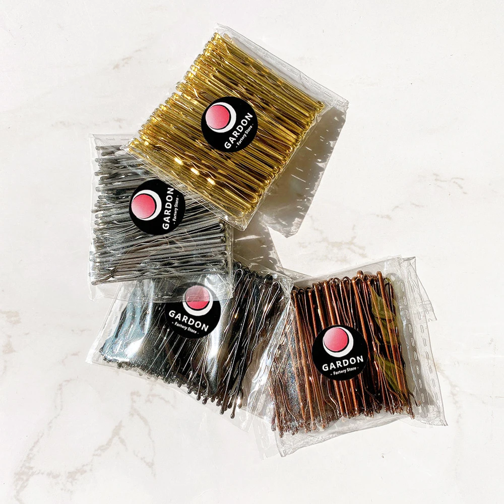 Épingles à cheveux pour femmes, lot de 50 pièces, 4 couleurs, poignées ondulées bouclées, accessoires de coiffure, 5cm